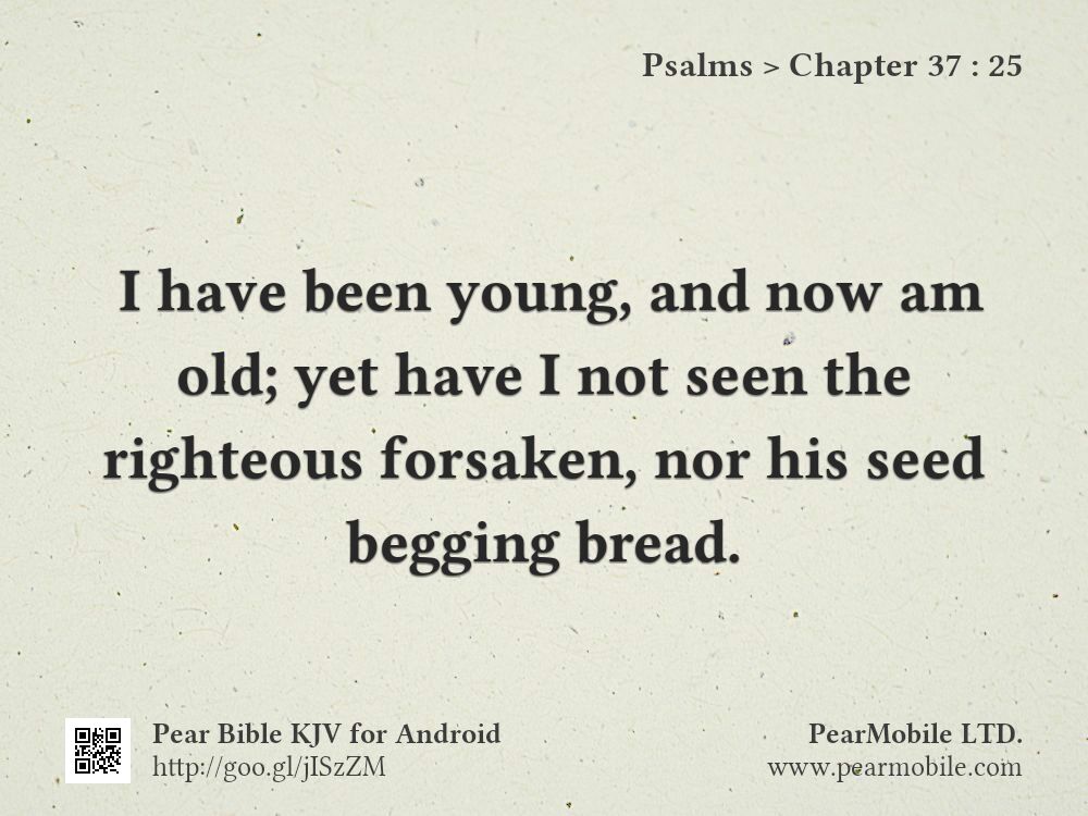 Psalms, Chapter 37:25